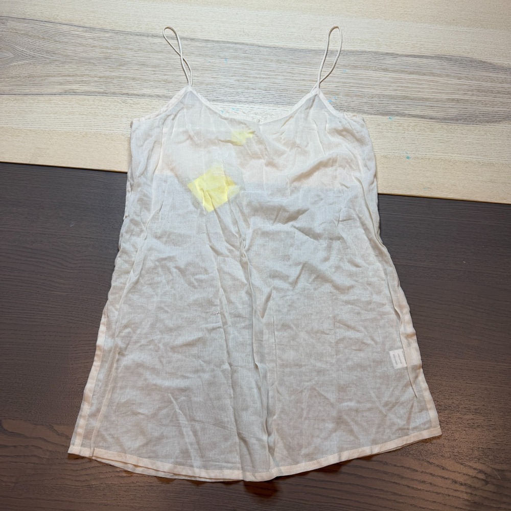 Roberta Roller Rabbit Tank‎ Women Solid Sheer Adjustable Strap Cotton NWT